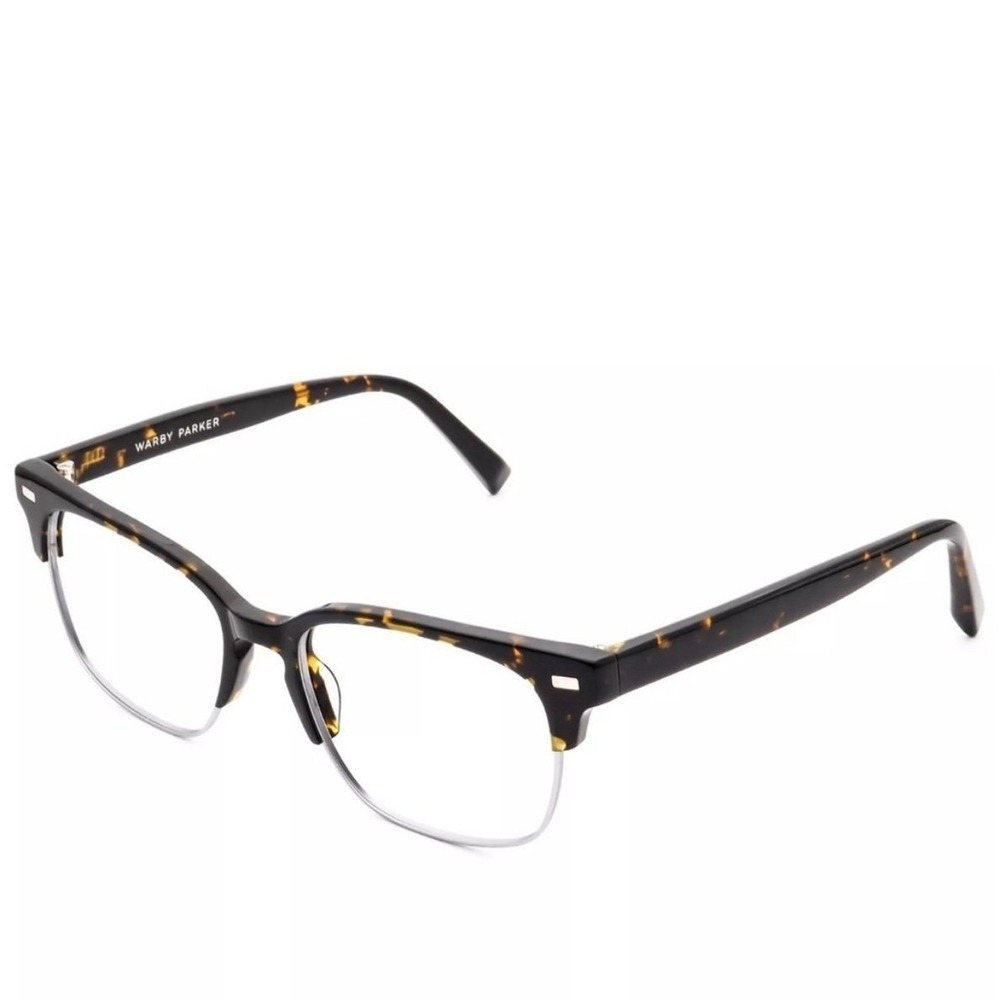 Warby Parker Ames Eyeglasses Whiskey Tortoise Rectangular Frames 54-18-145 Mens
